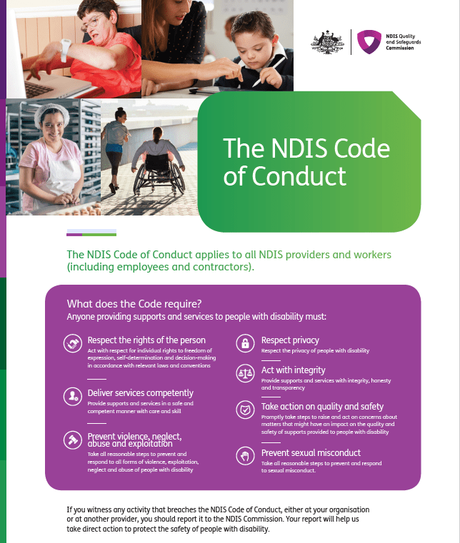 NDIS Code of Conduct