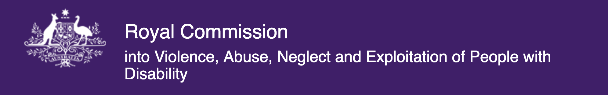 Royal Commission Header NDIS Logo